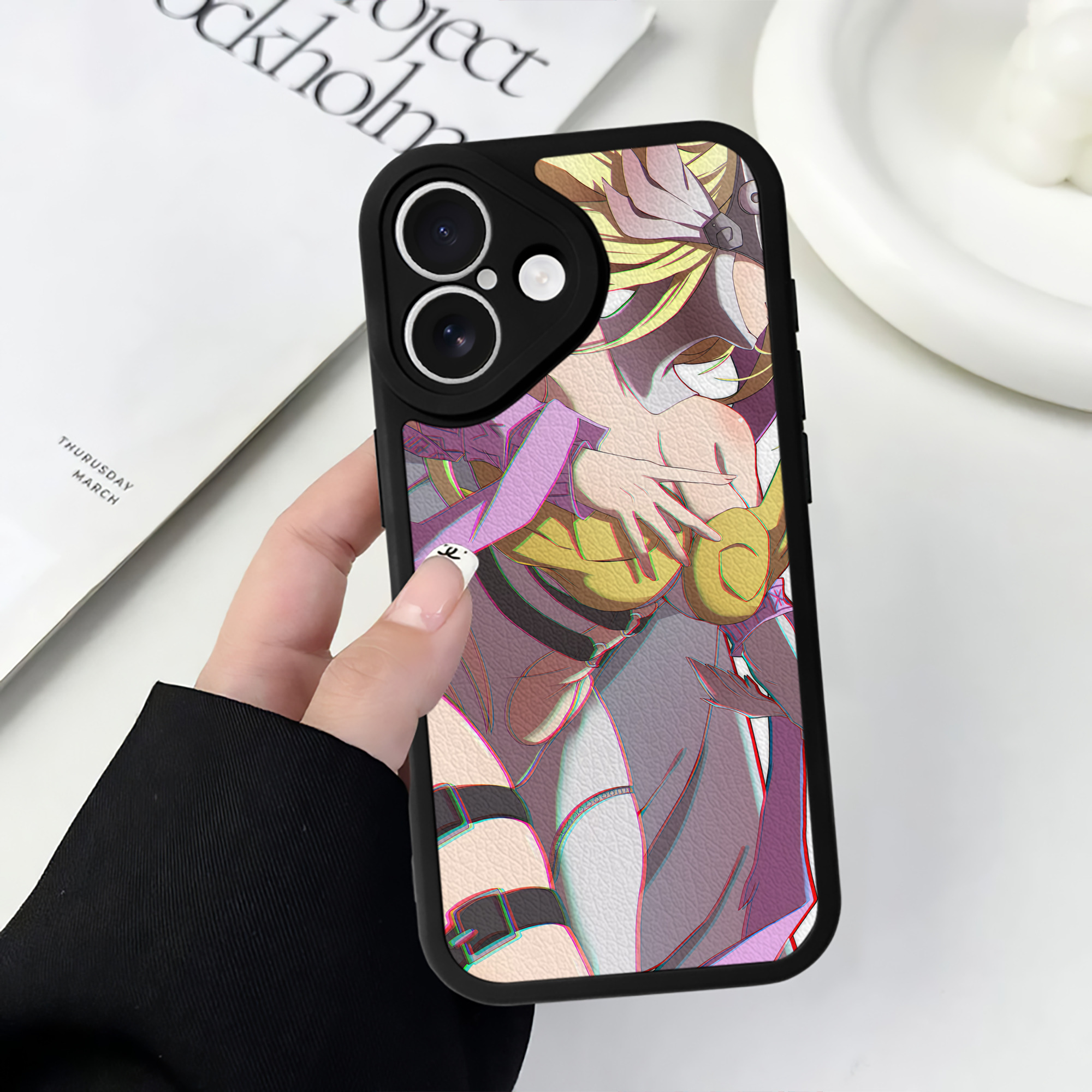 （画像用） Digimon デジタルモンスター/デジモン 【iPhone 16シリーズ対応】シリコンスマホケース（レザー調） 材質：シリコン